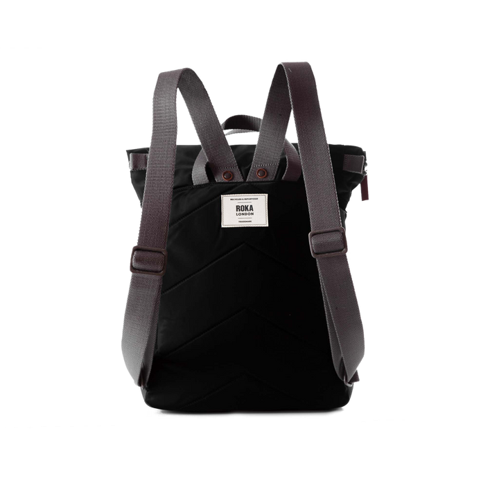 Canfield Roll Top Backpack in Black