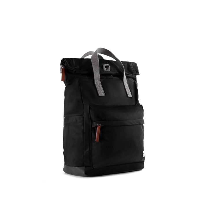 Canfield Roll Top Backpack in Black