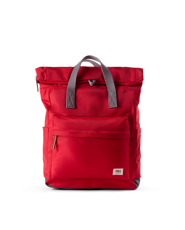 Canfield Roll Top Backpack in Cranberry
