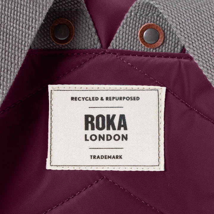 Canfield Roll Top Backpack in Plum