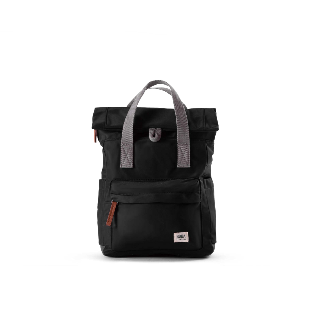 Canfield Roll Top Backpack in Black