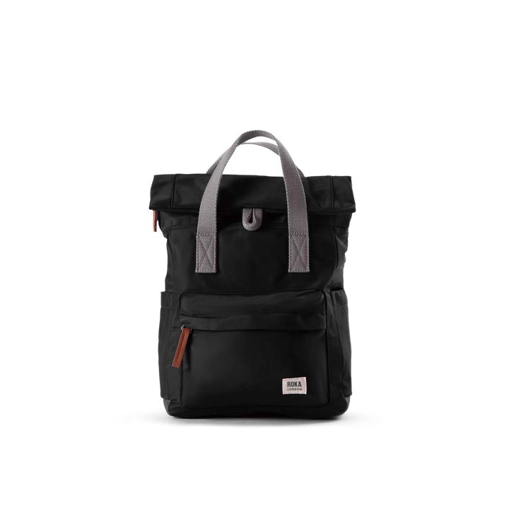 Canfield Roll Top Backpack in Black