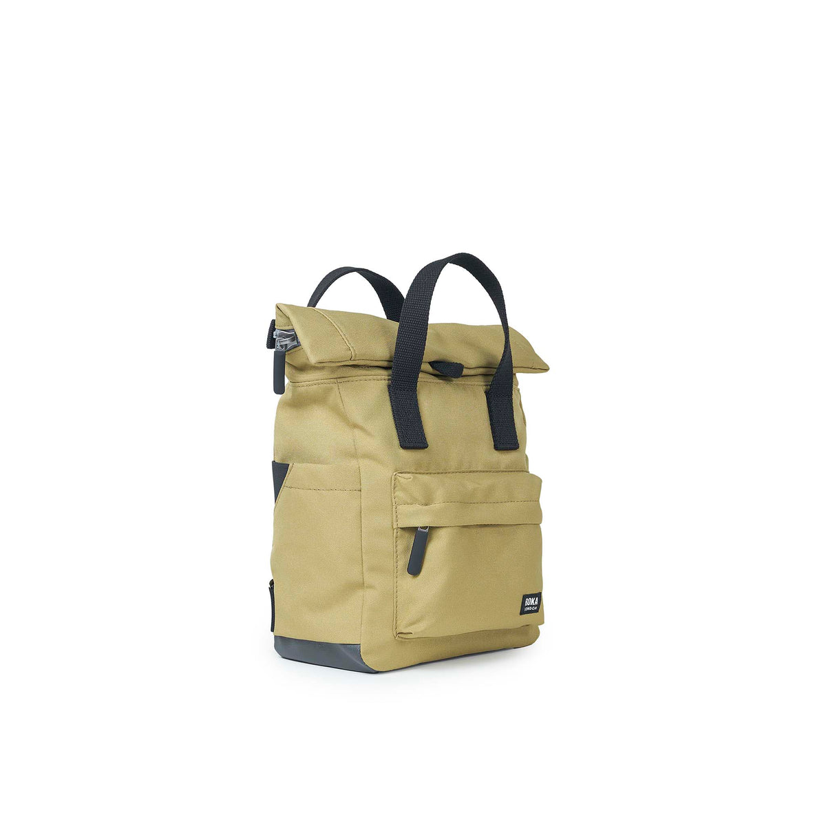 Black Label Canfield Roll Top Backpack in Khaki