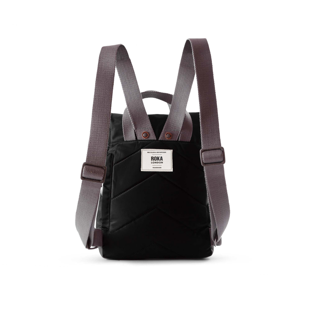 Canfield Roll Top Backpack in Black