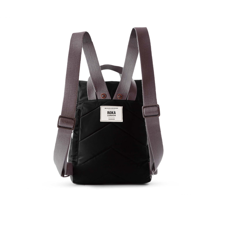 Canfield Roll Top Backpack in Black