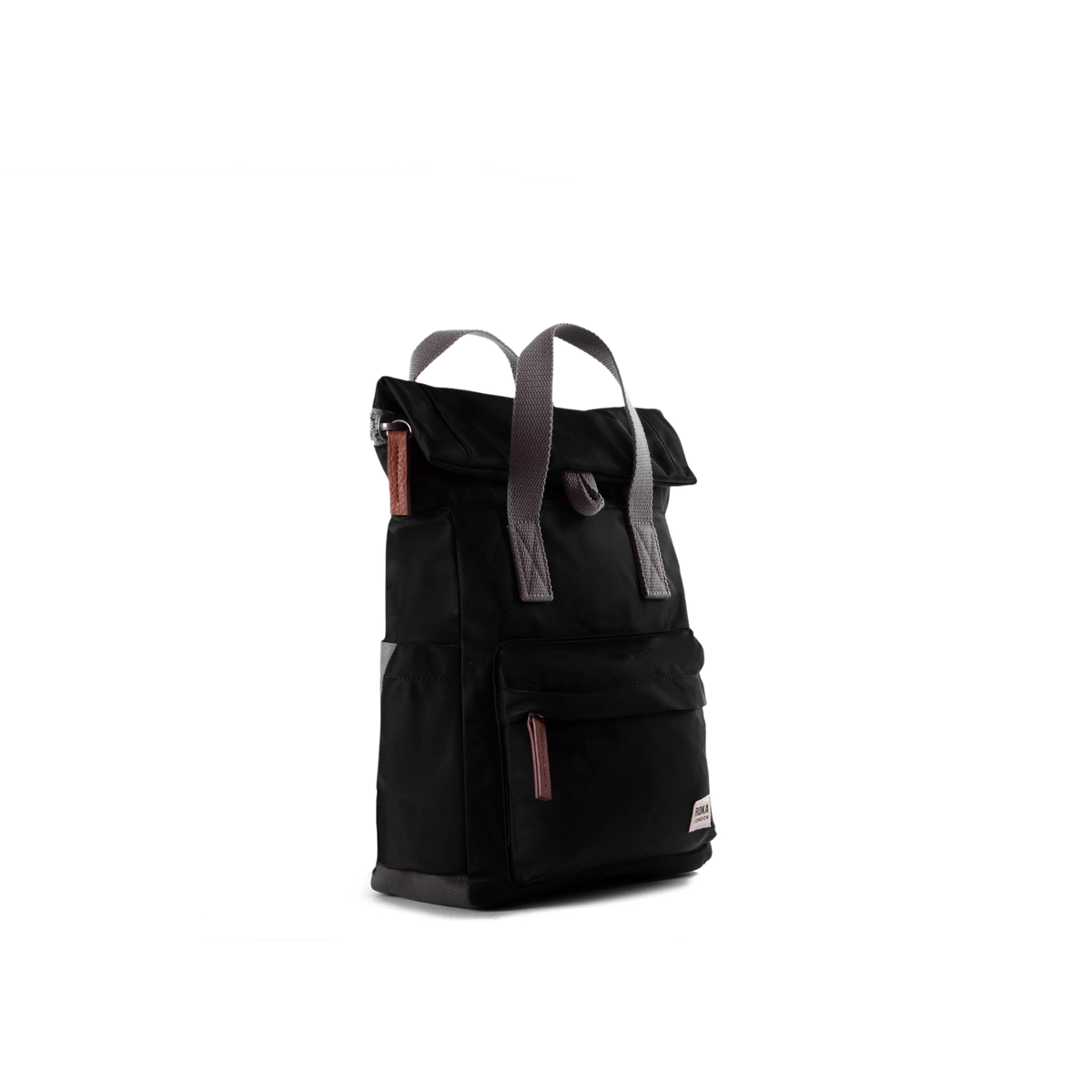 Canfield Roll Top Backpack in Black - Small