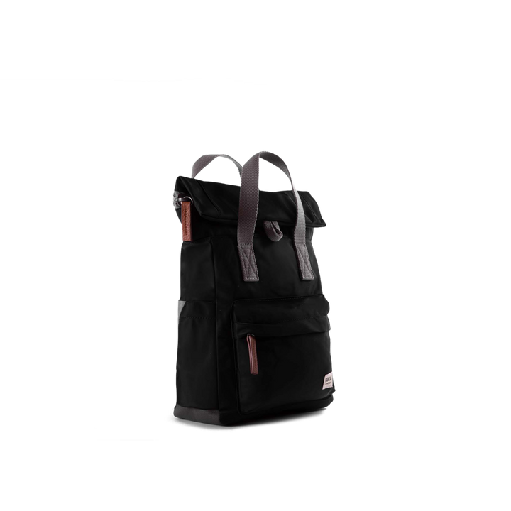 Canfield Roll Top Backpack in Black