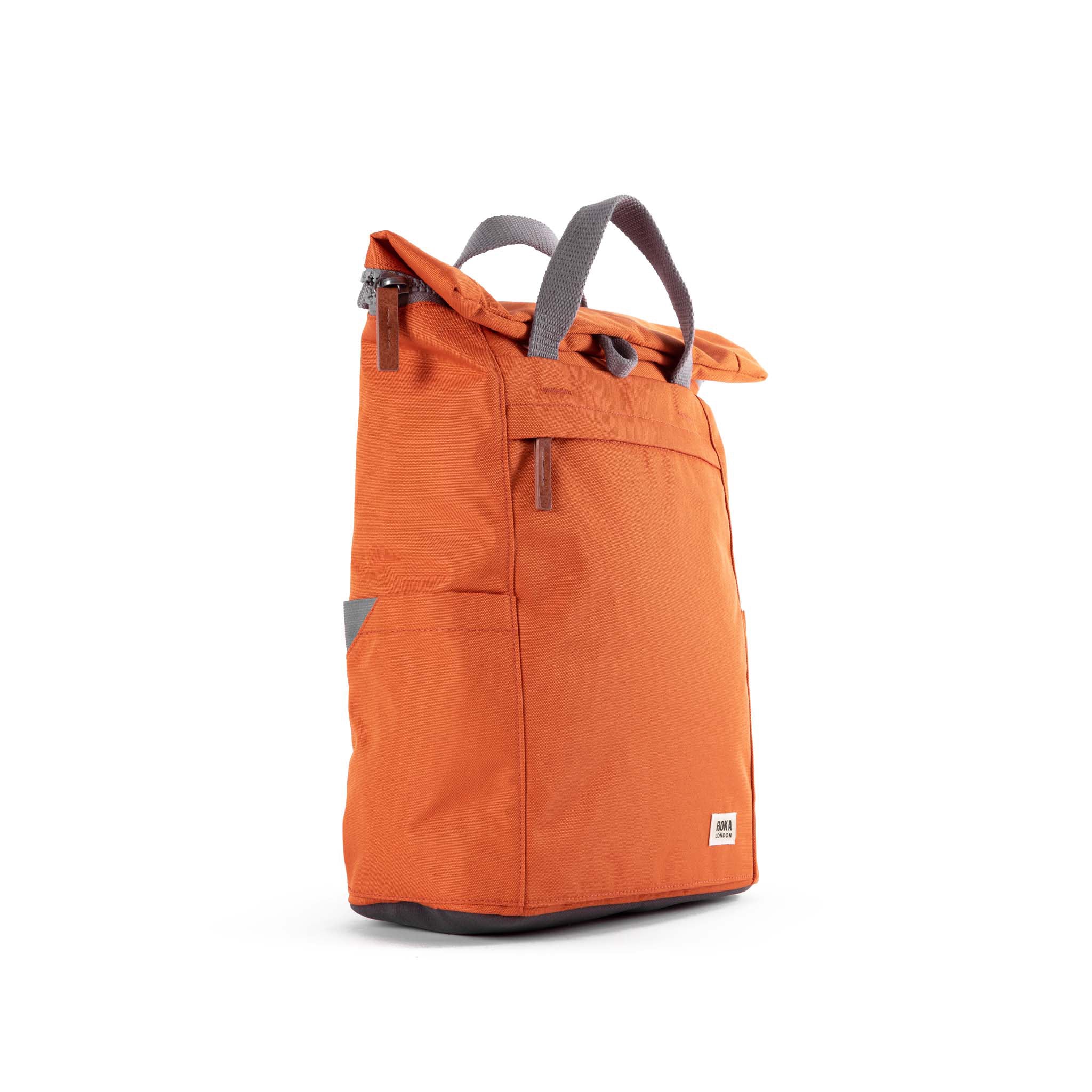 Orange canvas backpack hot sale