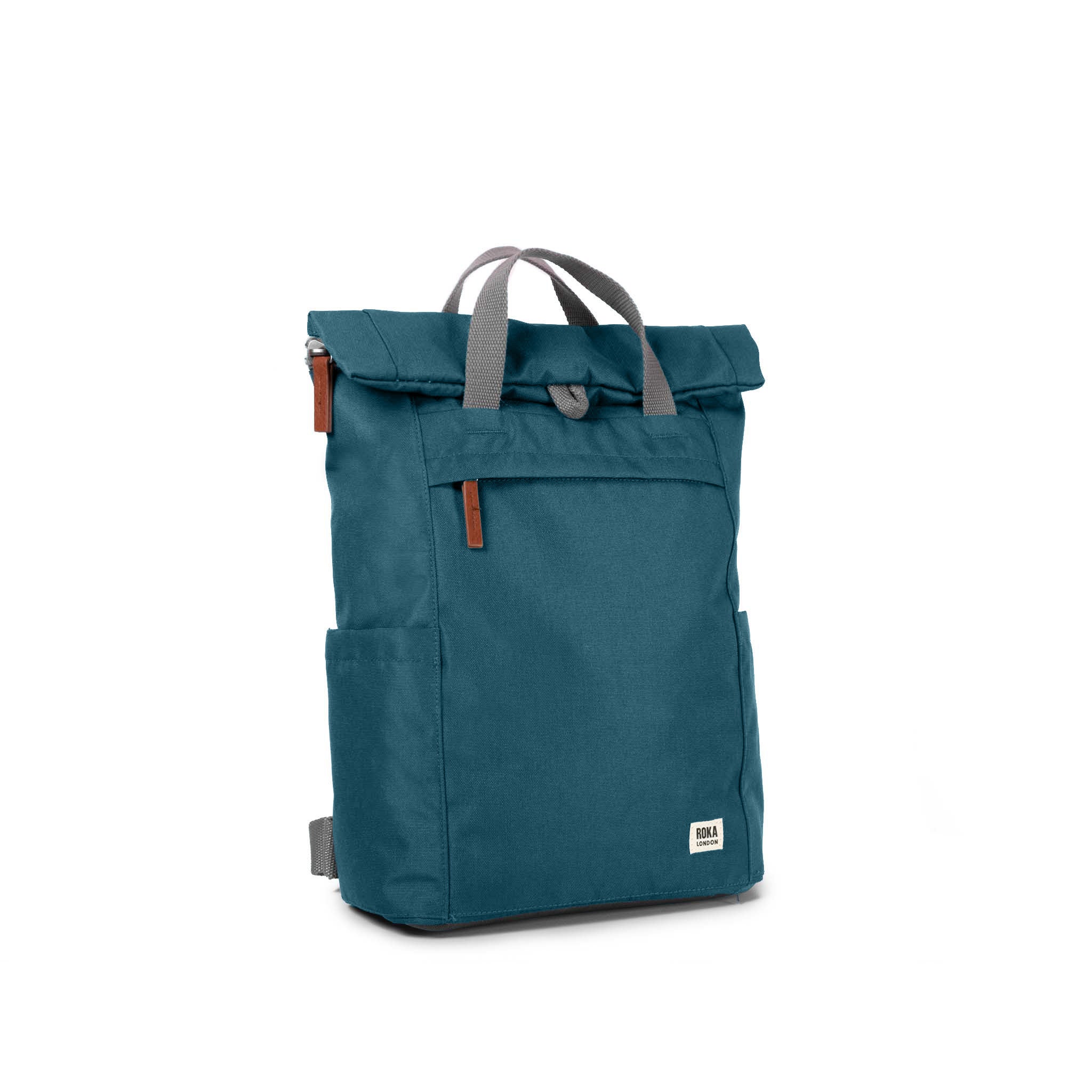 ROKA London | Finchley Sustainable Backpack | Teal Blue