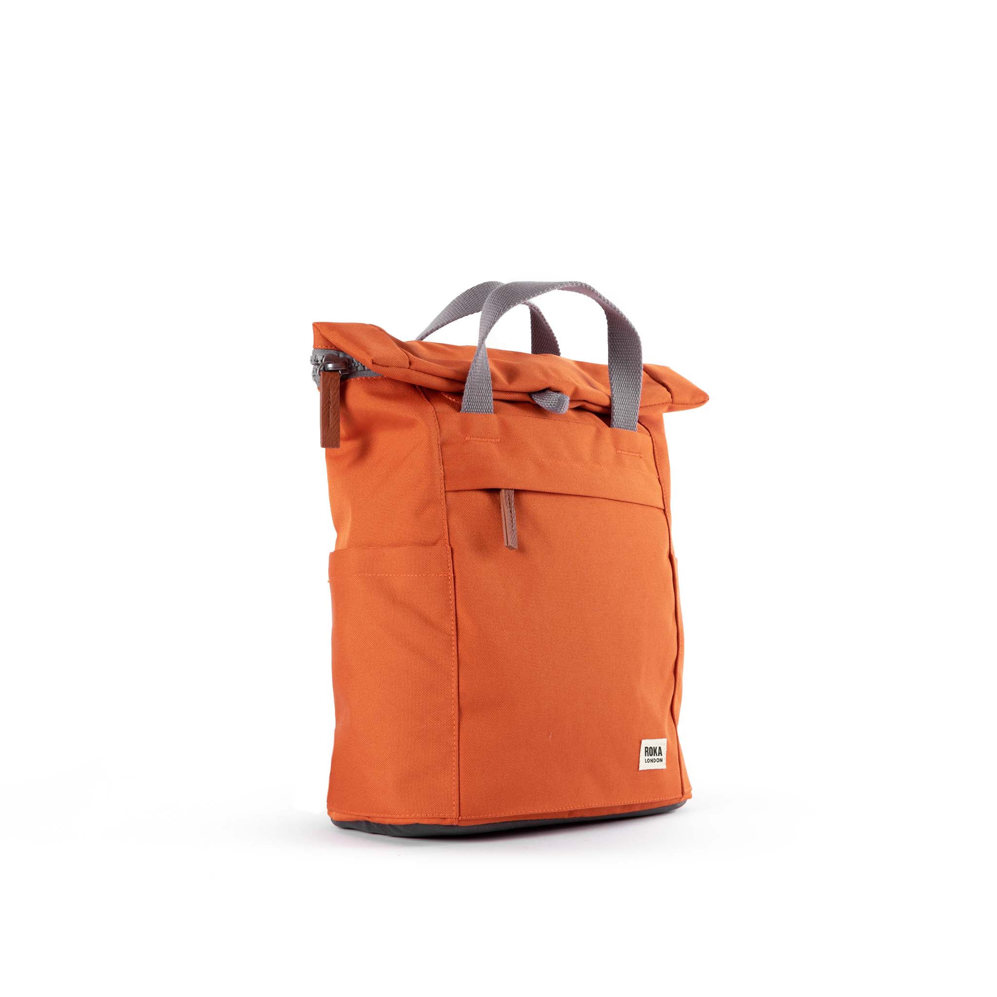ROKA London | Finchley Sustainable Backpack | Atomic Orange