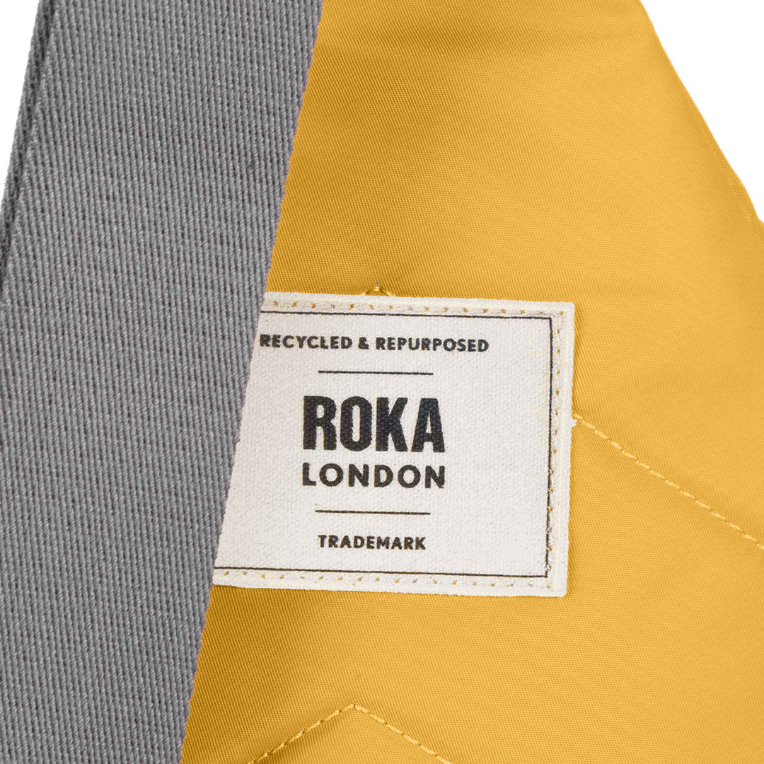Roka Cross Body Bag Willesden B Design Large Size Made From Sustainable Nylon In Roka Cross Body Bag Willesden B Design Large Size Made From Sustainable Nylon In