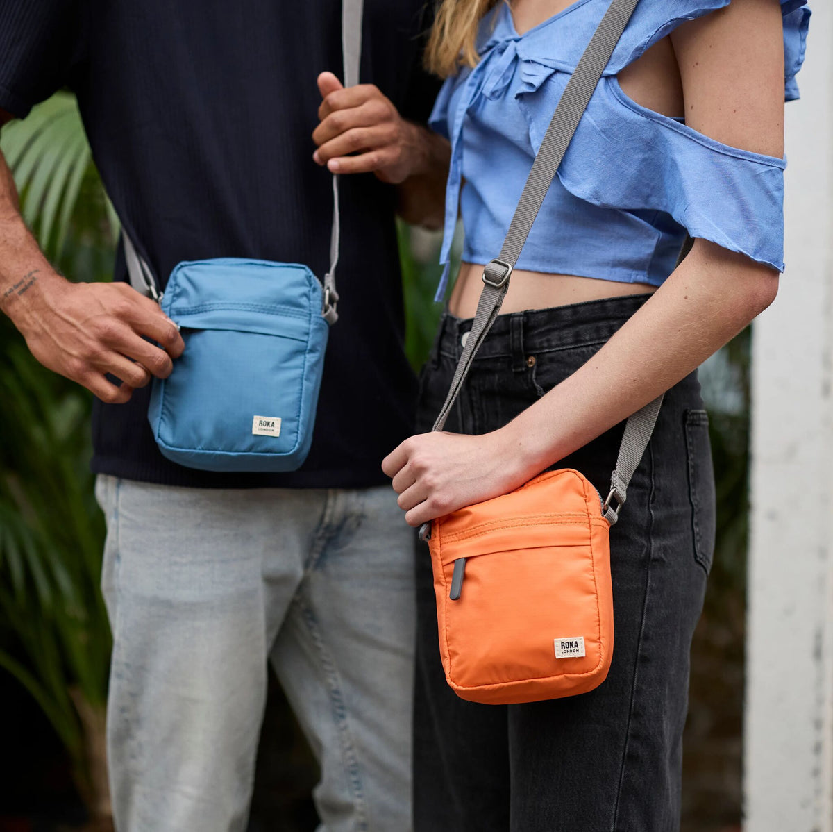 Bond Pocket Crossbody Bag in Tangerine