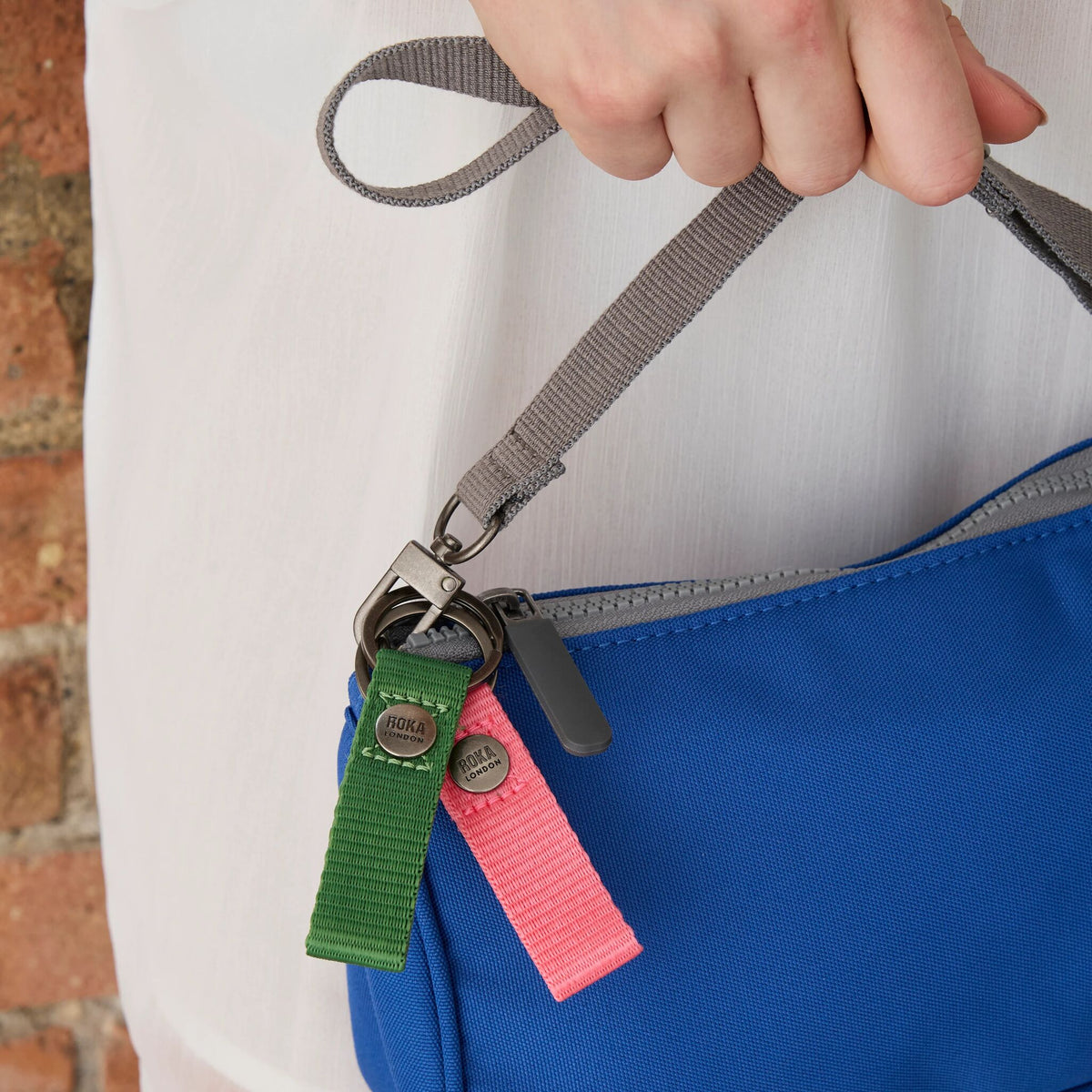 Portland Keyring in Pink Lemonade