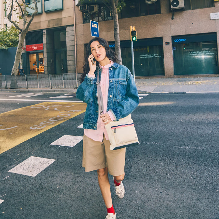 Kennington Crossbody Bag in Wax Paper Stripe