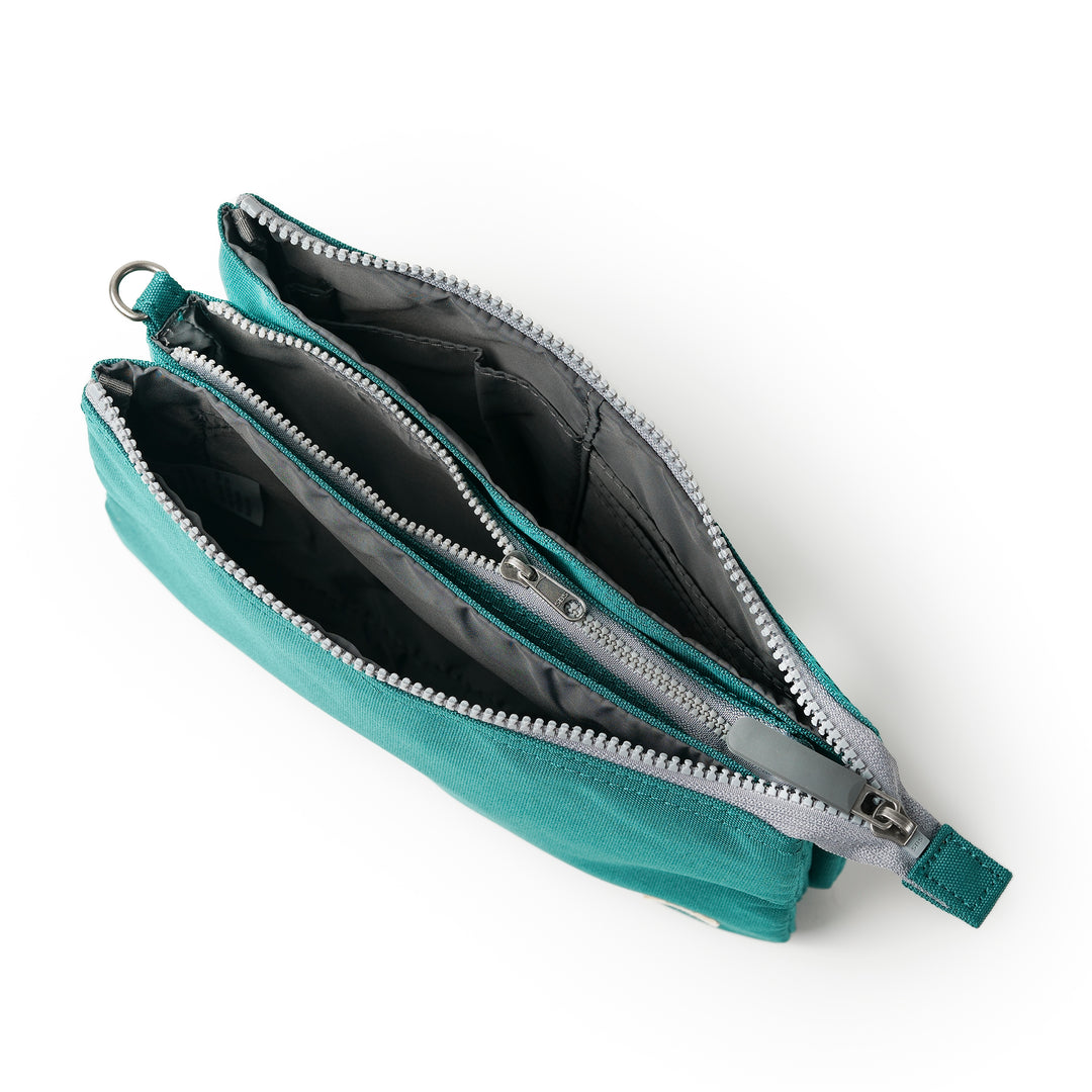 Carnaby Crossbody XL Teal Recycled Canvas