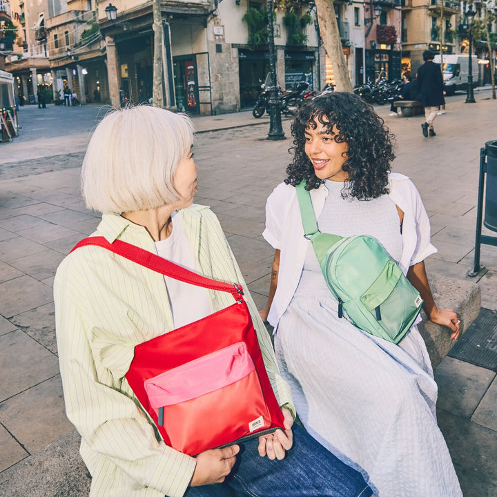 Willesden Sling Bag in Green Tonal