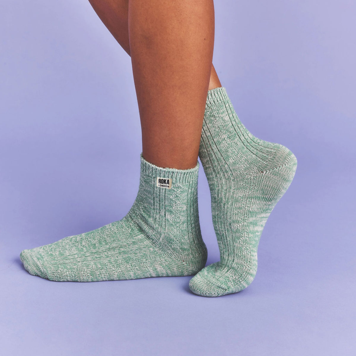 Wallace Crew Socks for Women in Matcha