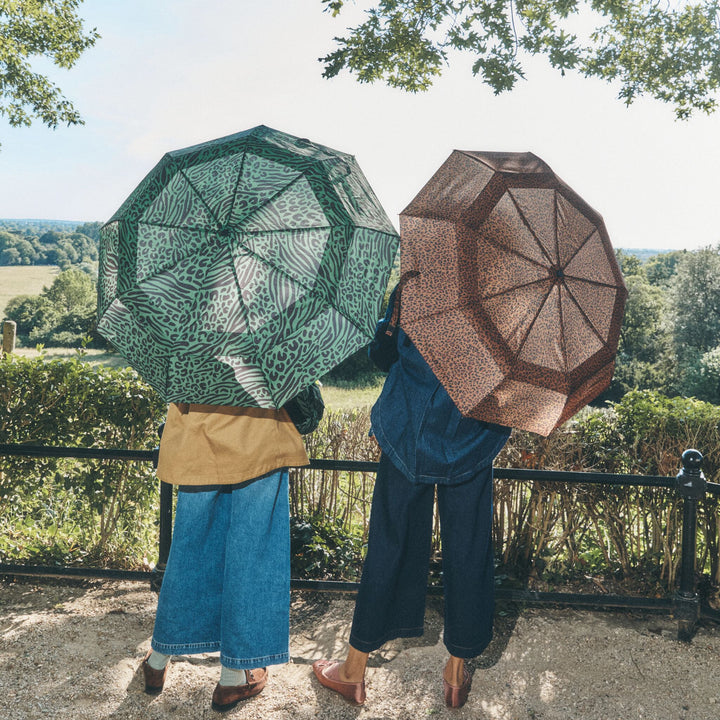 Waterloo Umbrella in Brown Mini Leopard