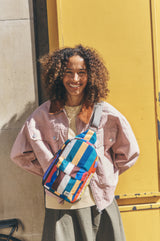 Willesden Sling Bag in Wide Multi Stripe