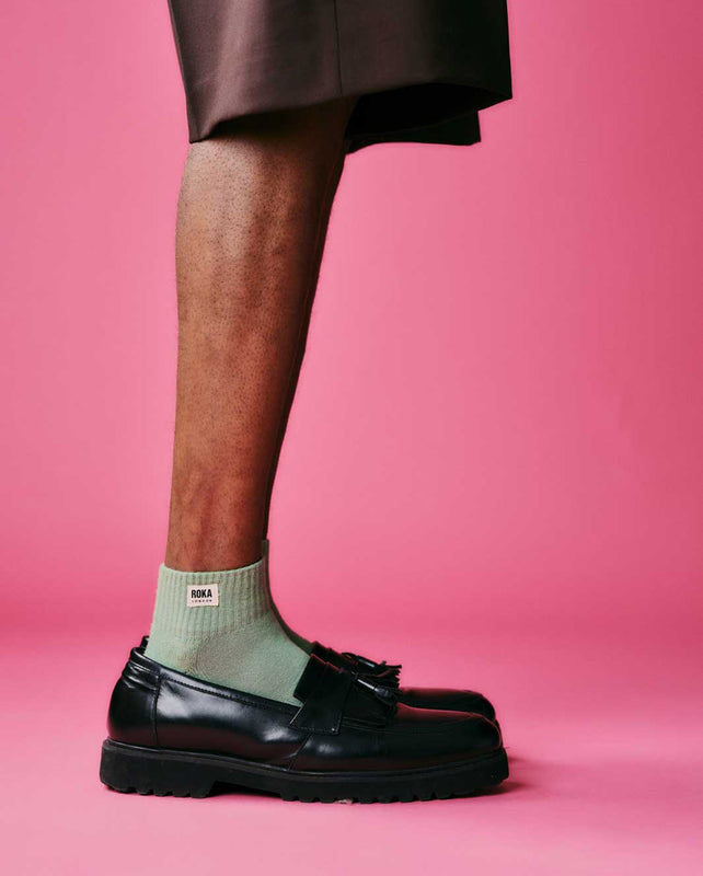 Wembley Ankle Socks for Women in Matcha