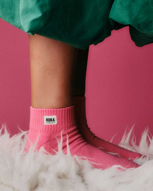 Wembley Ankle Socks for Women in Coral