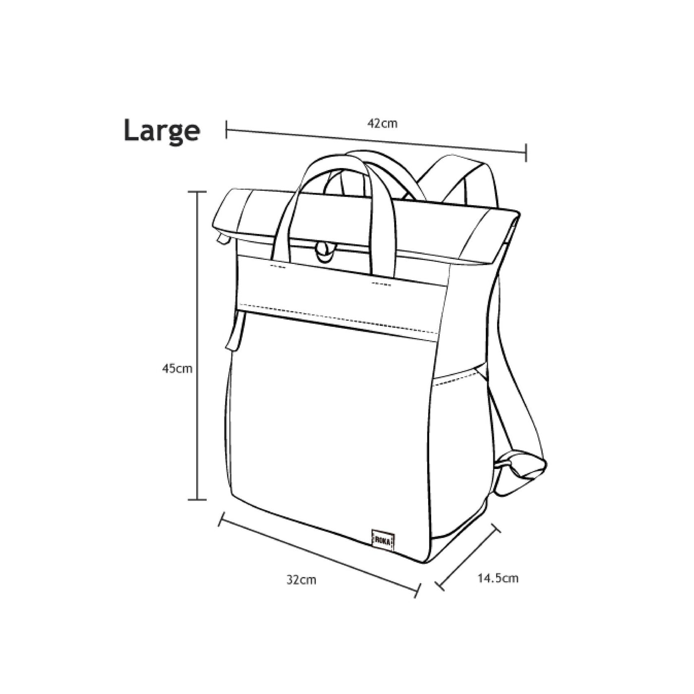 Roka Bags | Sustainable Backpack | Black