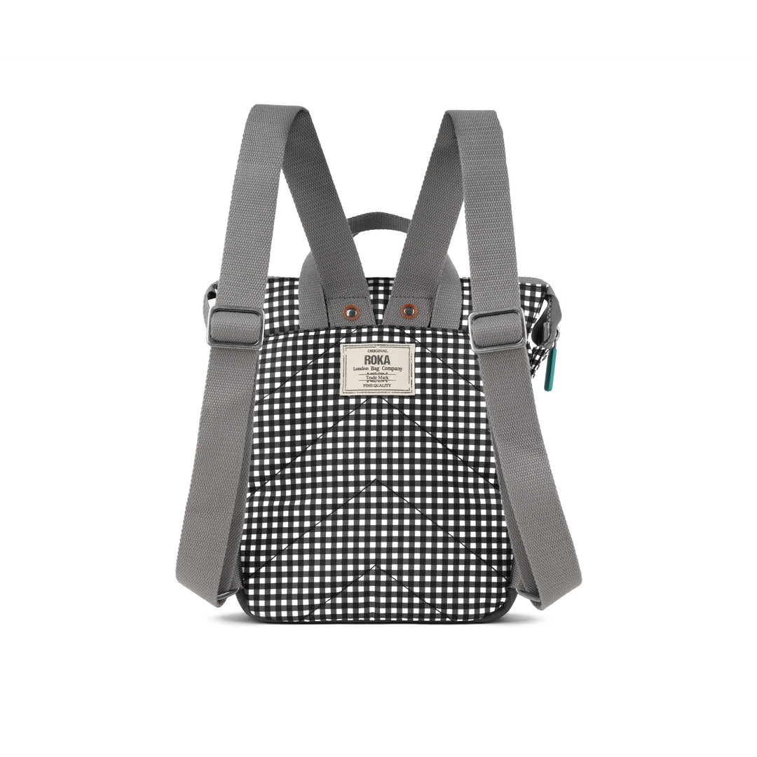 Bantry B Black Gingham Recycled Canvas