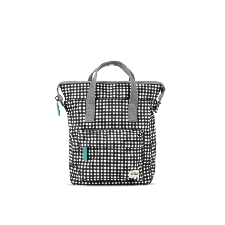 Bantry B Black Gingham Recycled Canvas