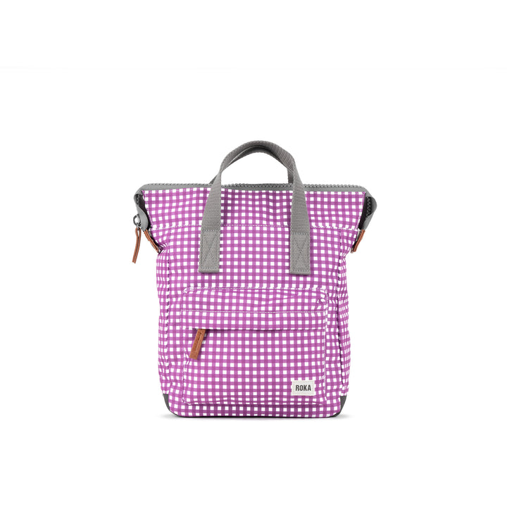 Bantry B Purple Gingham Recycled Canvas