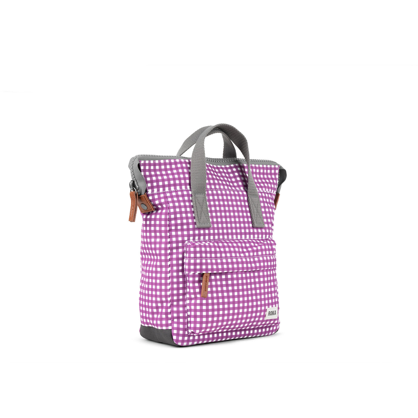 Bantry B Purple Gingham Recycled Canvas
