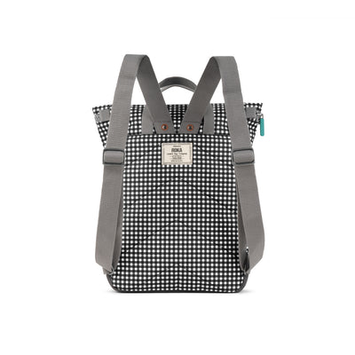 Canfield B Black Gingham Recycled Canvas