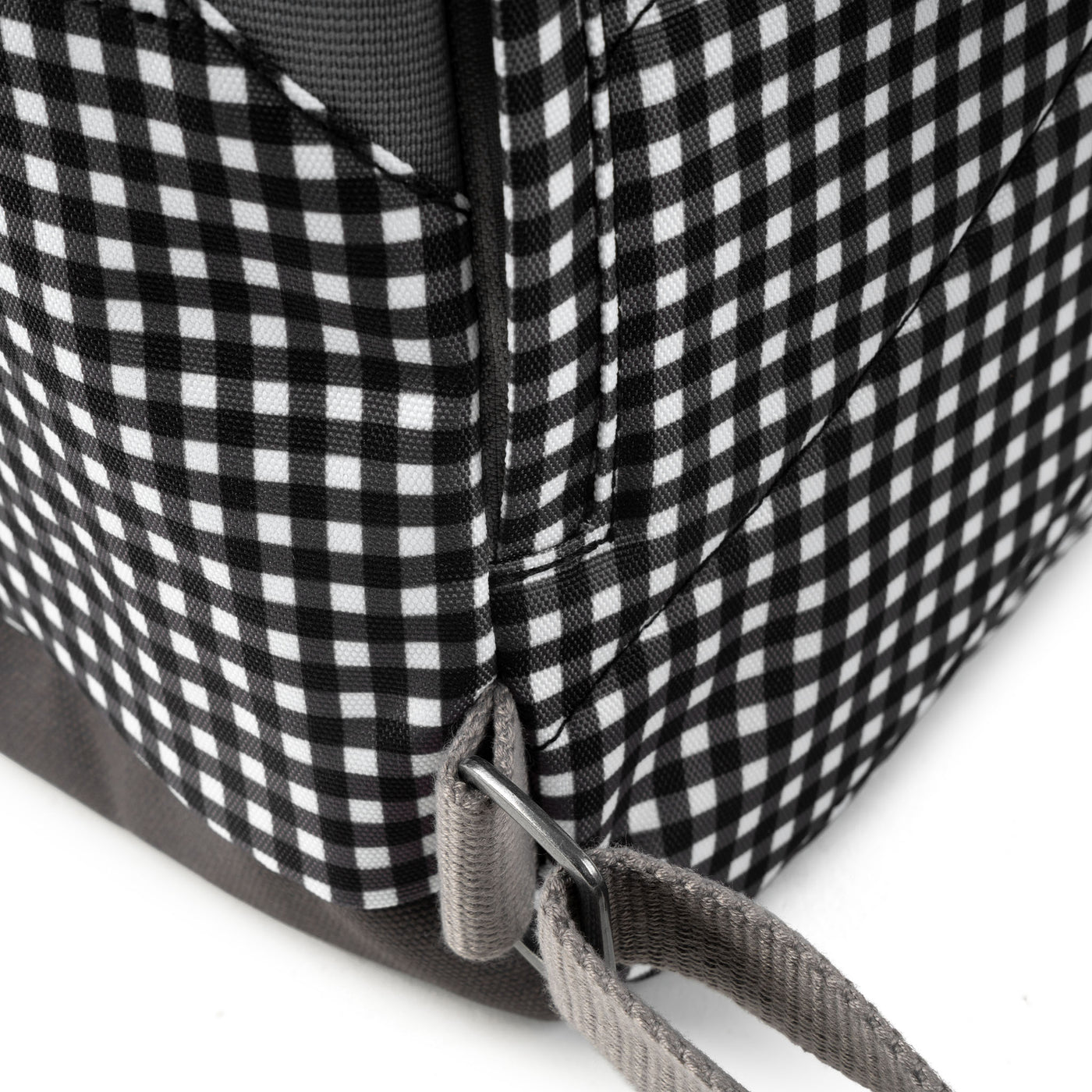 Canfield B Black Gingham Recycled Canvas
