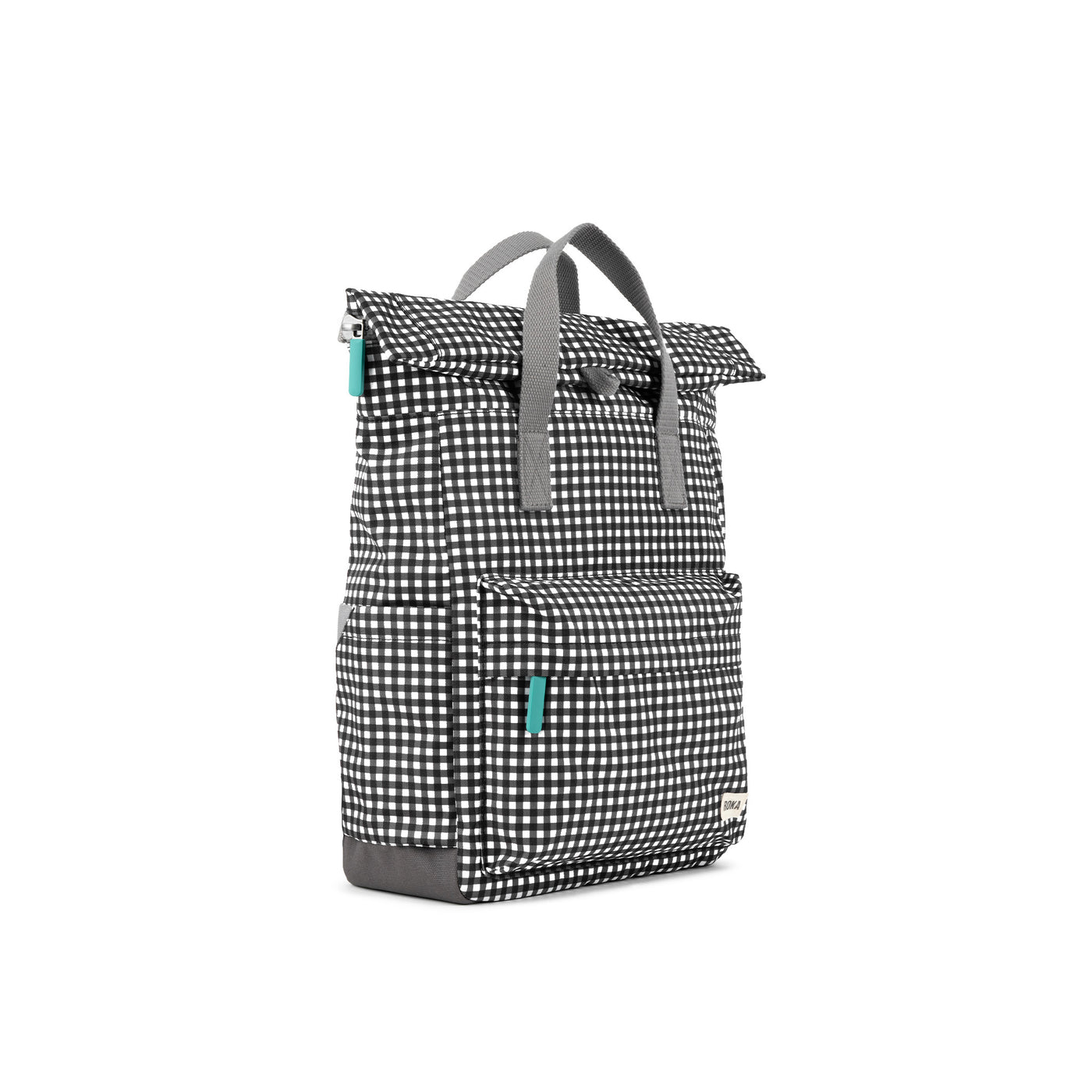 Canfield B Black Gingham Recycled Canvas
