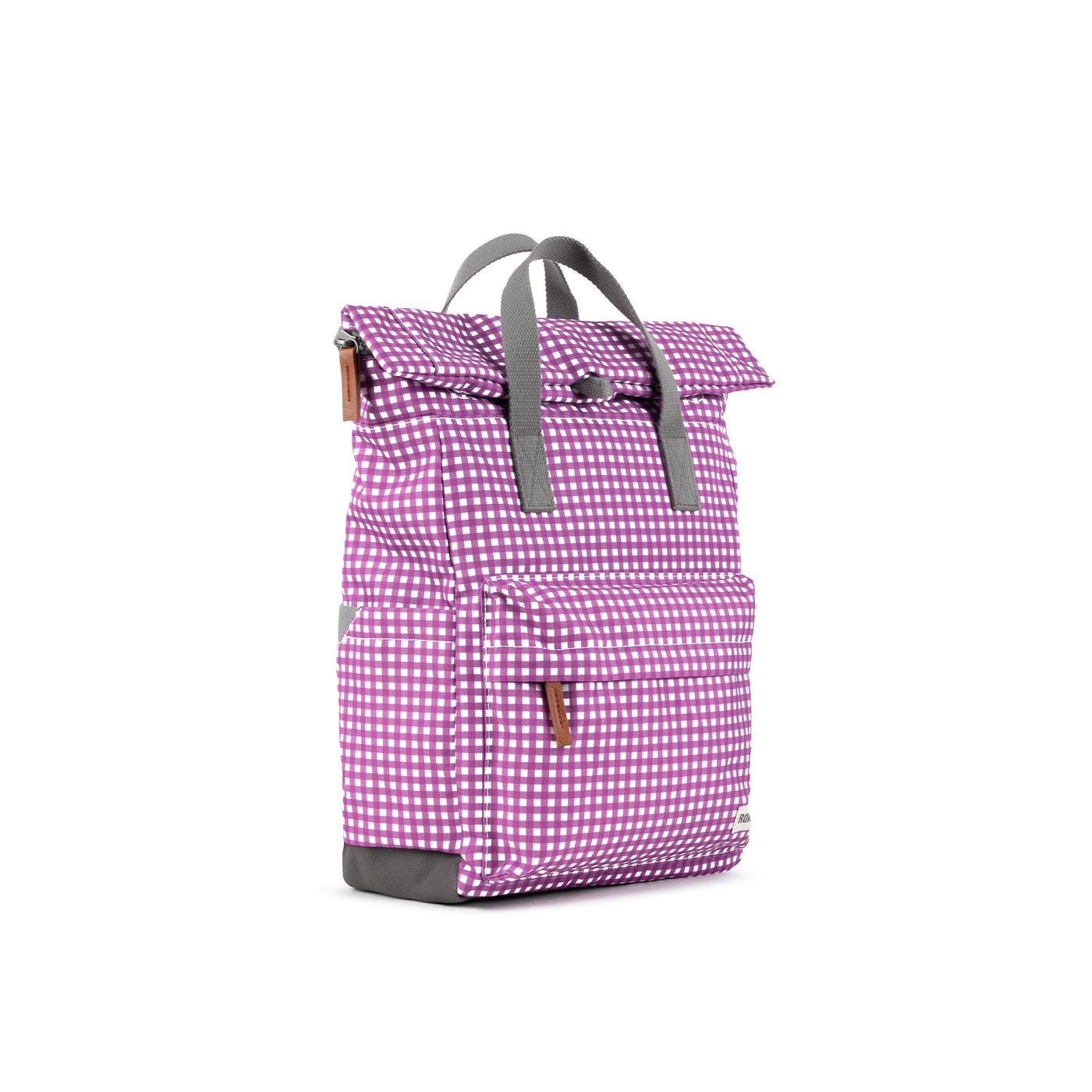 Canfield B Purple Gingham Recycled Canvas