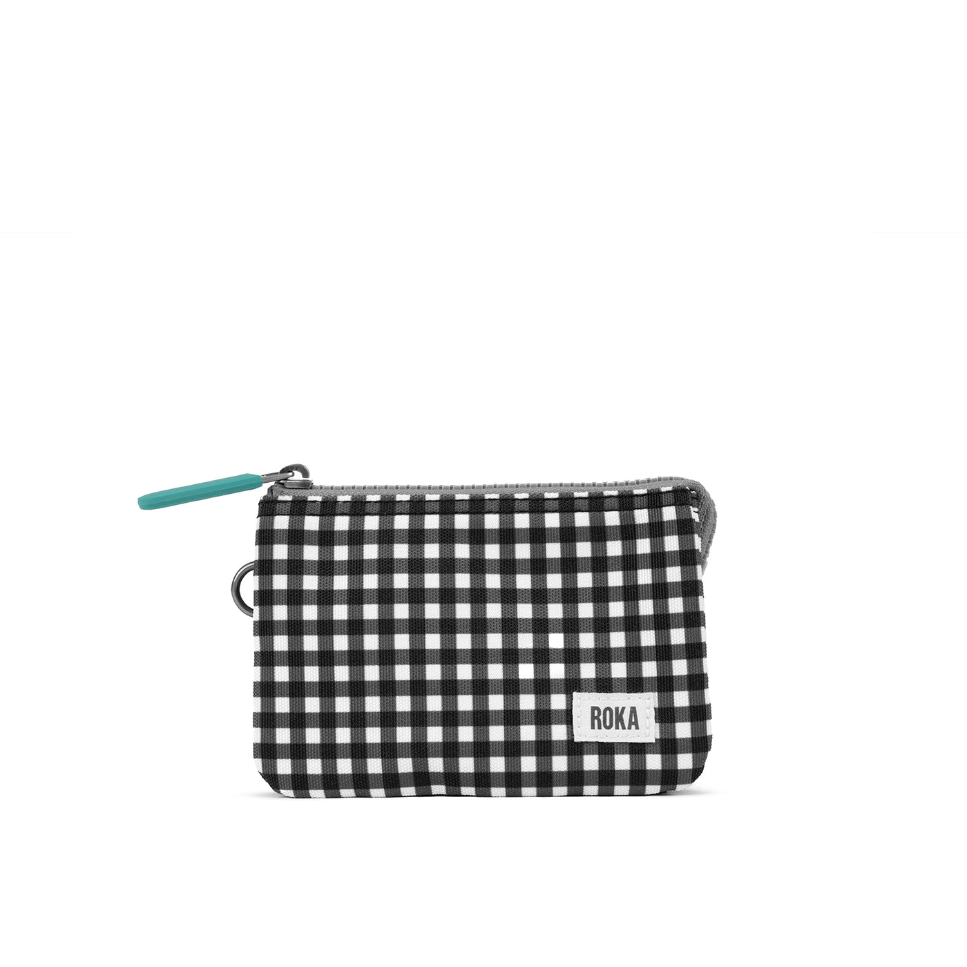 Carnaby Black Gingham Recycled Canvas