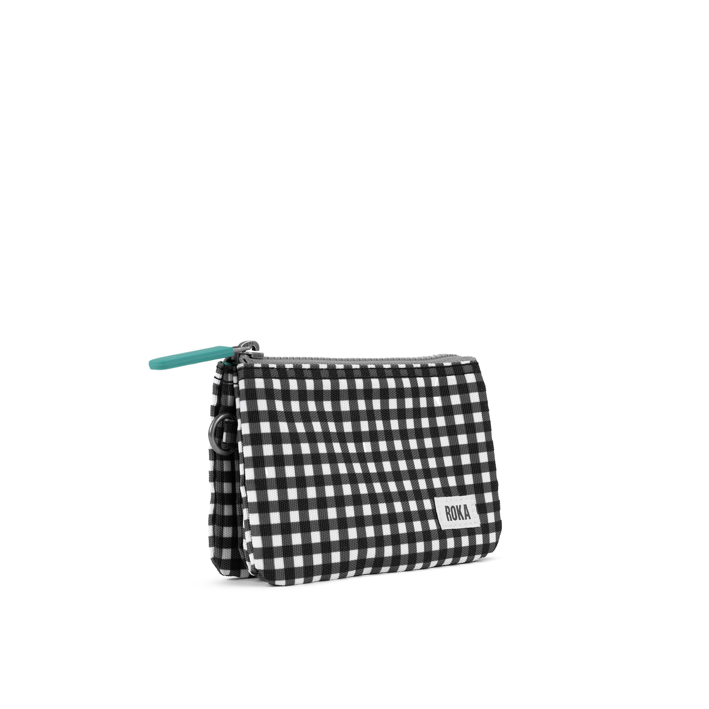 Carnaby Black Gingham Recycled Canvas