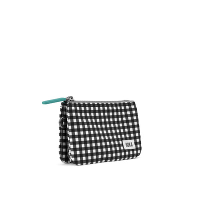 Carnaby Black Gingham Recycled Canvas