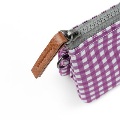 Carnaby Purple Gingham Recycled Canvas